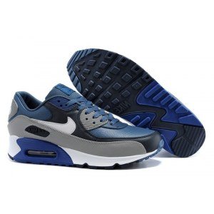 Кроссовки Nike air max 90 синий (blue/серый) арт.076