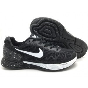 Кроссовки NIKE LUNARGLIDE 6 арт.002 черный/белый